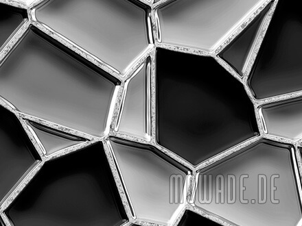 moderne vliestapete bar lounge grau schwarz mosaik metall-optik-waben