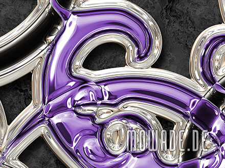 vliestapeten schwarz violett neo-barock metall-optik ornament