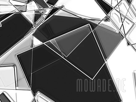 wandbild schwarz weiss wunschformat wilde geometrie quadrate