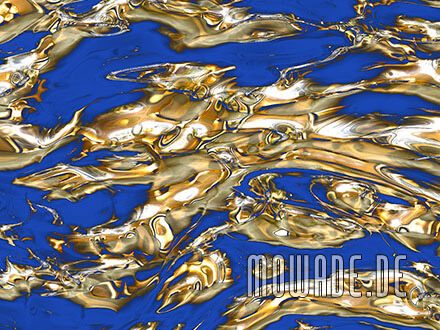 ausgefallene bild tapete blau gold fluss