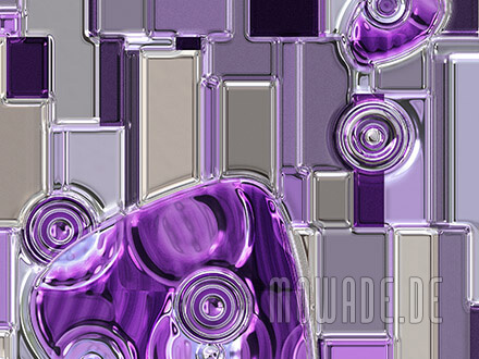vliestapete violett grau metall-optik bild kreise rechtecke